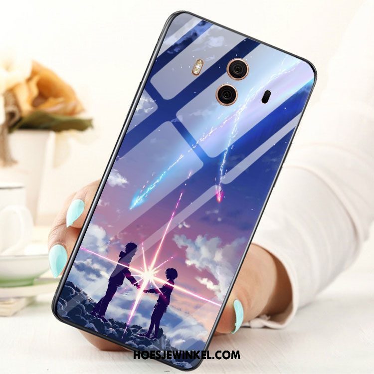 Huawei Mate 10 Hoesje Hoes Anti-fall Bescherming, Huawei Mate 10 Hoesje Glas Mobiele Telefoon