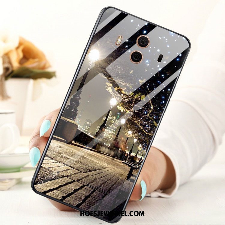 Huawei Mate 10 Hoesje Hoes Anti-fall Bescherming, Huawei Mate 10 Hoesje Glas Mobiele Telefoon