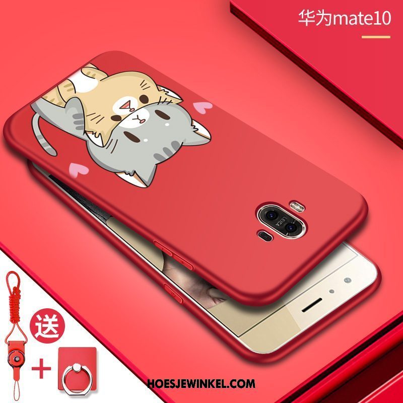 Huawei Mate 10 Hoesje Hoes Anti-fall Nieuw, Huawei Mate 10 Hoesje Mobiele Telefoon Rood