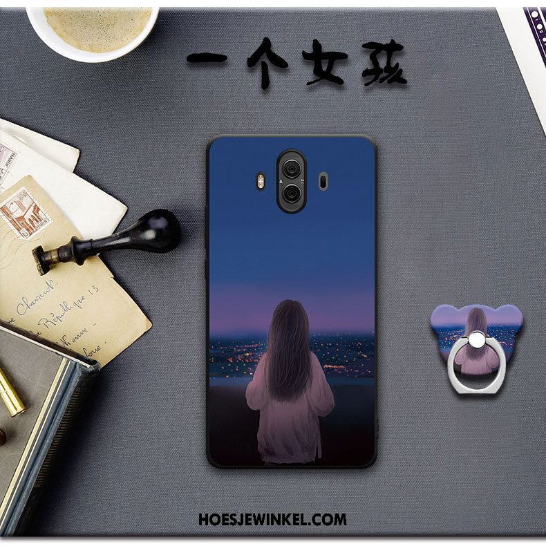 Huawei Mate 10 Hoesje Hoes Zwart Mobiele Telefoon, Huawei Mate 10 Hoesje Anti-fall