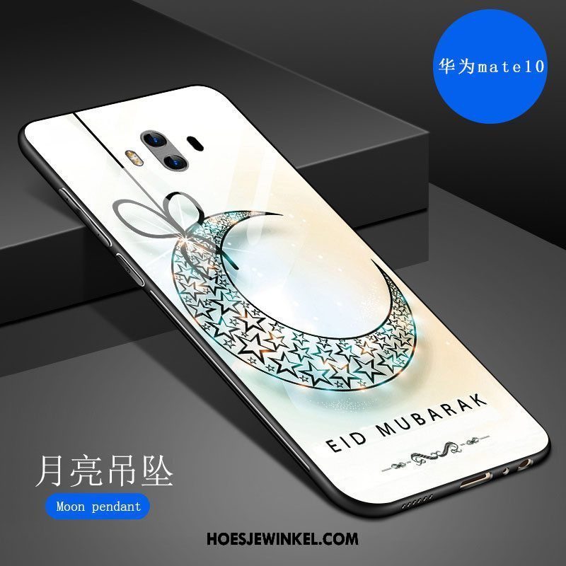 Huawei Mate 10 Hoesje Krassen Zacht Glas, Huawei Mate 10 Hoesje Anti-fall Trendy Merk