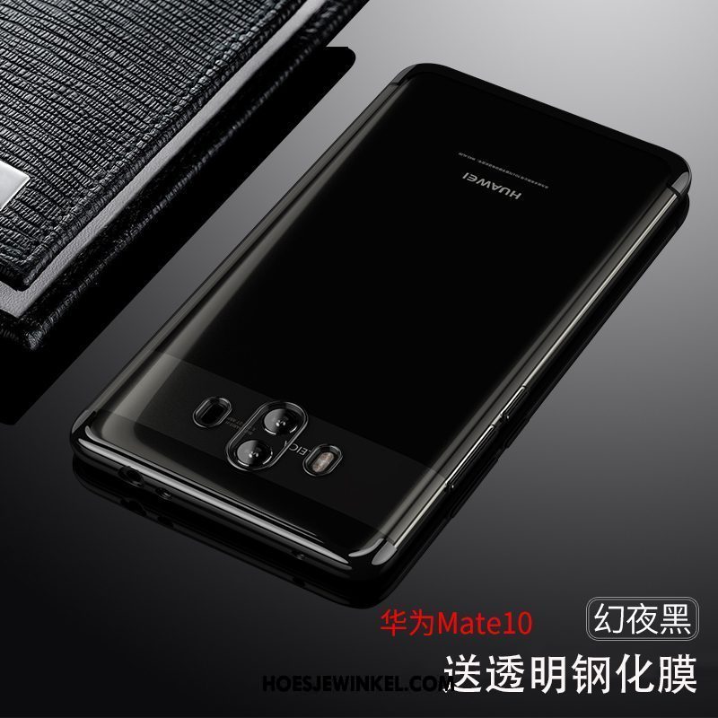 Huawei Mate 10 Hoesje Mobiele Telefoon Doorzichtig Bescherming, Huawei Mate 10 Hoesje Zacht Goud
