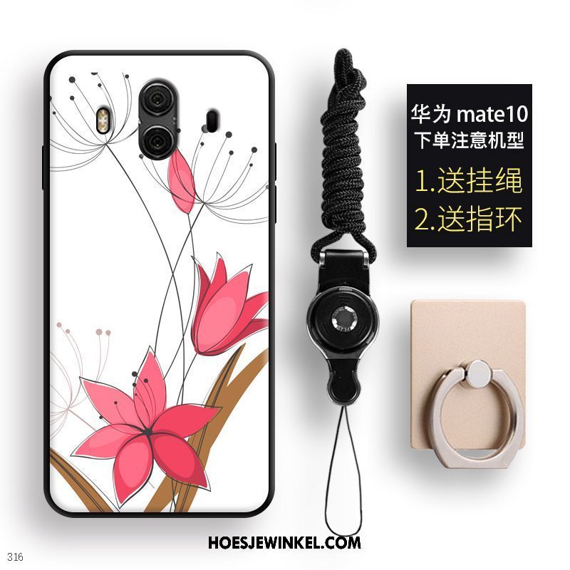 Huawei Mate 10 Hoesje Mobiele Telefoon Geschilderd Zacht, Huawei Mate 10 Hoesje Opknoping Nek Hanger