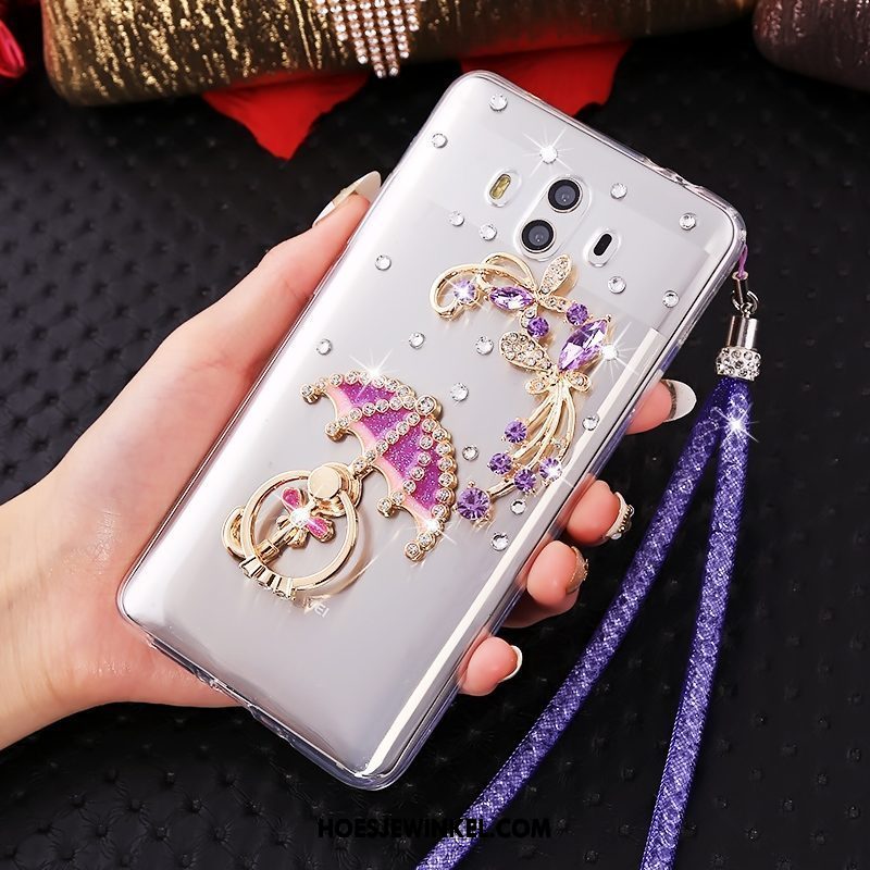 Huawei Mate 10 Hoesje Mobiele Telefoon Hemming Doorzichtig, Huawei Mate 10 Hoesje Met Strass Zacht