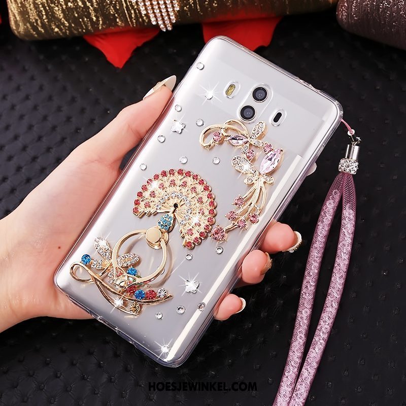 Huawei Mate 10 Hoesje Mobiele Telefoon Hemming Doorzichtig, Huawei Mate 10 Hoesje Met Strass Zacht