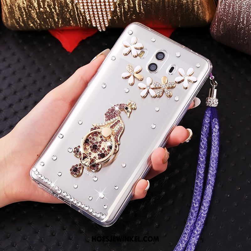 Huawei Mate 10 Hoesje Mobiele Telefoon Hemming Doorzichtig, Huawei Mate 10 Hoesje Met Strass Zacht