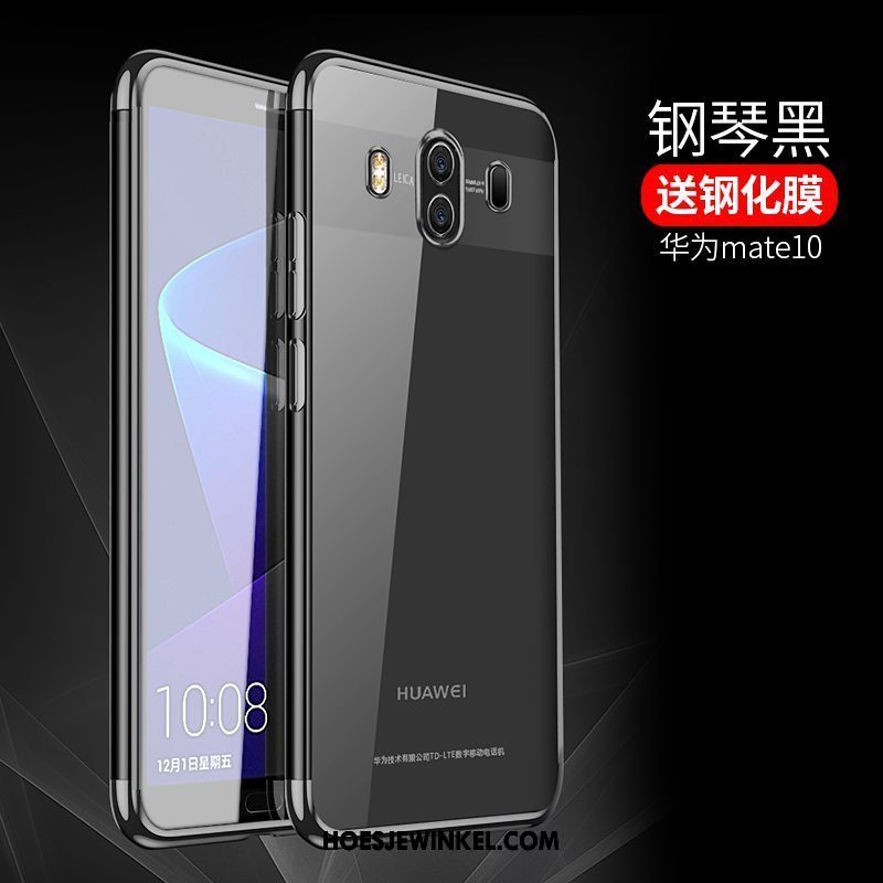 Huawei Mate 10 Hoesje Mobiele Telefoon Zacht Tempereren, Huawei Mate 10 Hoesje Doorzichtig Skärmskydd