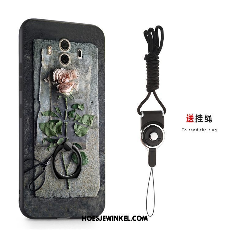 Huawei Mate 10 Hoesje Persoonlijk Reliëf Hanger, Huawei Mate 10 Hoesje Spotprent Ring