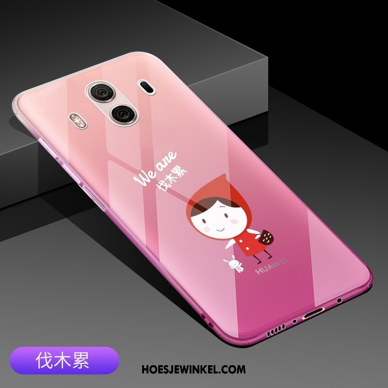 Huawei Mate 10 Hoesje Roze Bescherming Trend, Huawei Mate 10 Hoesje Hoes Verloop