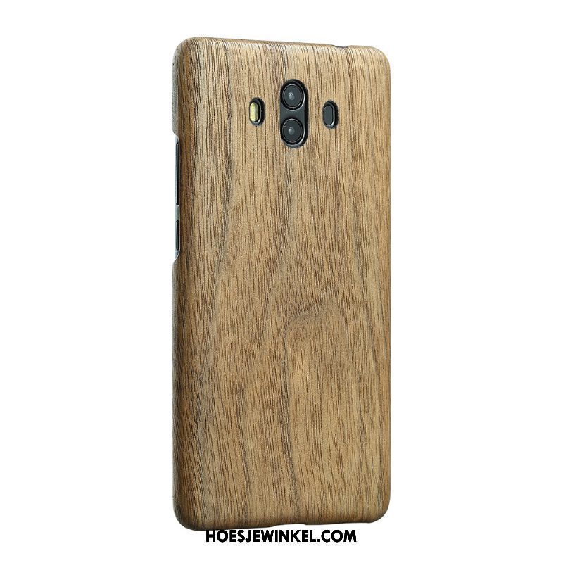 Huawei Mate 10 Hoesje Voelen Dun Mobiele Telefoon, Huawei Mate 10 Hoesje Hout Hoes Nackte Farbe