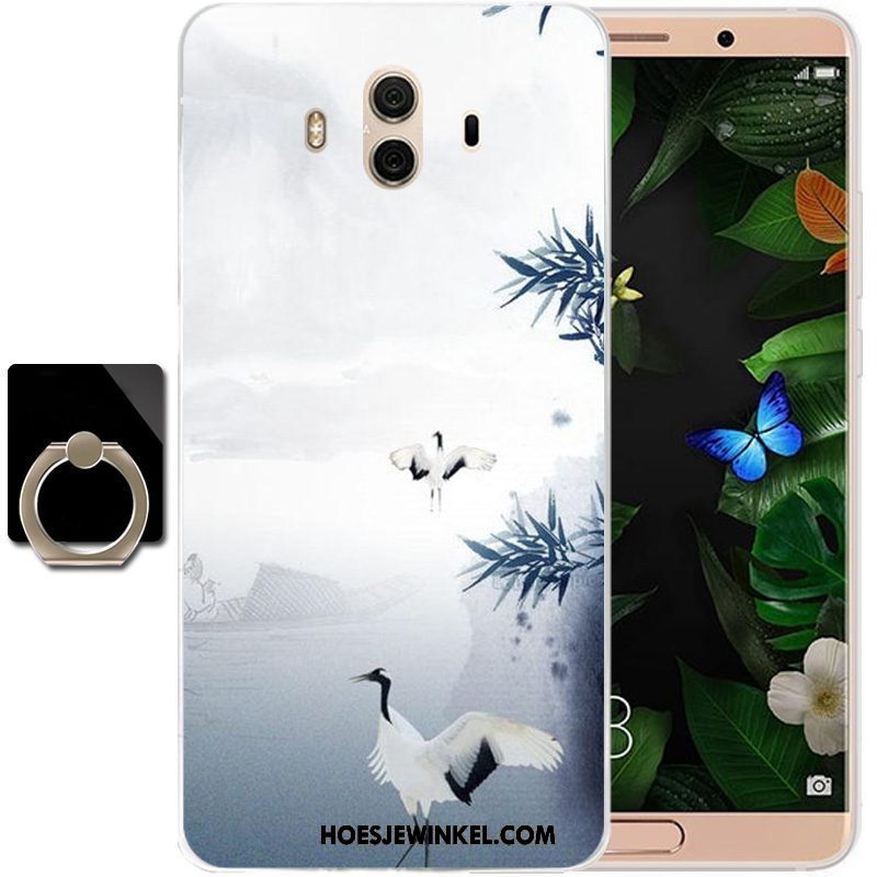 Huawei Mate 10 Hoesje Wind Anti-fall Siliconen, Huawei Mate 10 Hoesje Bescherming Grijs