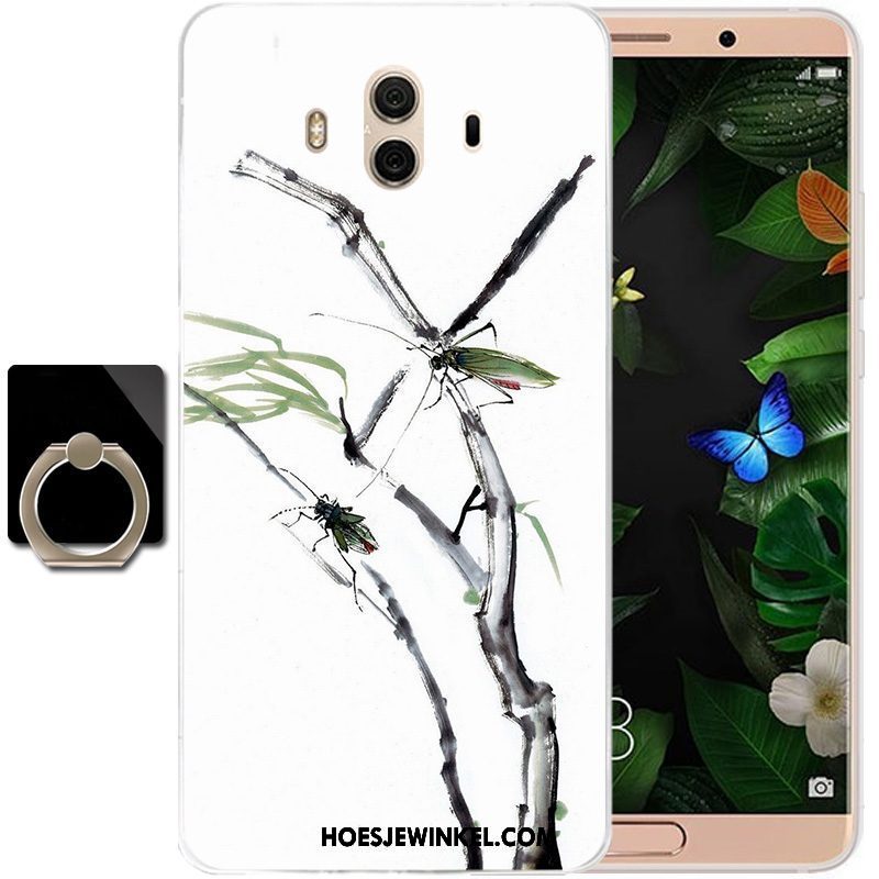 Huawei Mate 10 Hoesje Wind Anti-fall Siliconen, Huawei Mate 10 Hoesje Bescherming Grijs