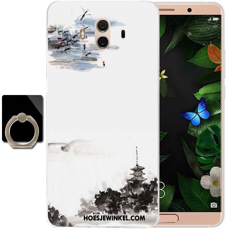 Huawei Mate 10 Hoesje Wind Anti-fall Siliconen, Huawei Mate 10 Hoesje Bescherming Grijs