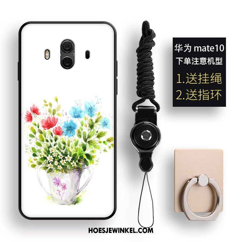 Huawei Mate 10 Hoesje Wit Mobiele Telefoon Anti-fall, Huawei Mate 10 Hoesje Reliëf All Inclusive