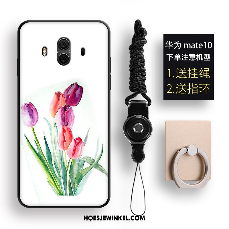 Huawei Mate 10 Hoesje Wit Mobiele Telefoon Anti-fall, Huawei Mate 10 Hoesje Reliëf All Inclusive