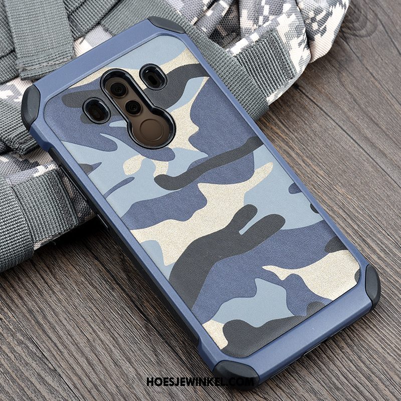 Huawei Mate 10 Pro Hoesje All Inclusive Camouflage Hoes, Huawei Mate 10 Pro Hoesje Bescherming Anti-fall Braun Sandfarben