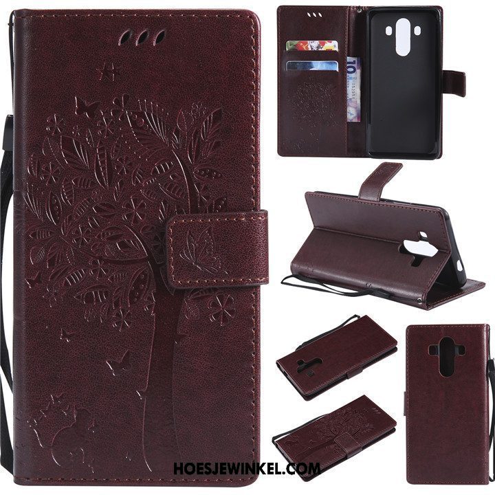 Huawei Mate 10 Pro Hoesje All Inclusive Grijs Bescherming, Huawei Mate 10 Pro Hoesje Leren Etui Anti-fall