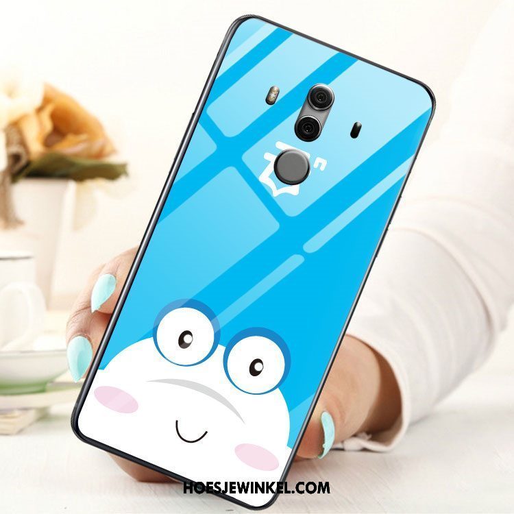 Huawei Mate 10 Pro Hoesje Blauw Glas Mobiele Telefoon, Huawei Mate 10 Pro Hoesje Hoes