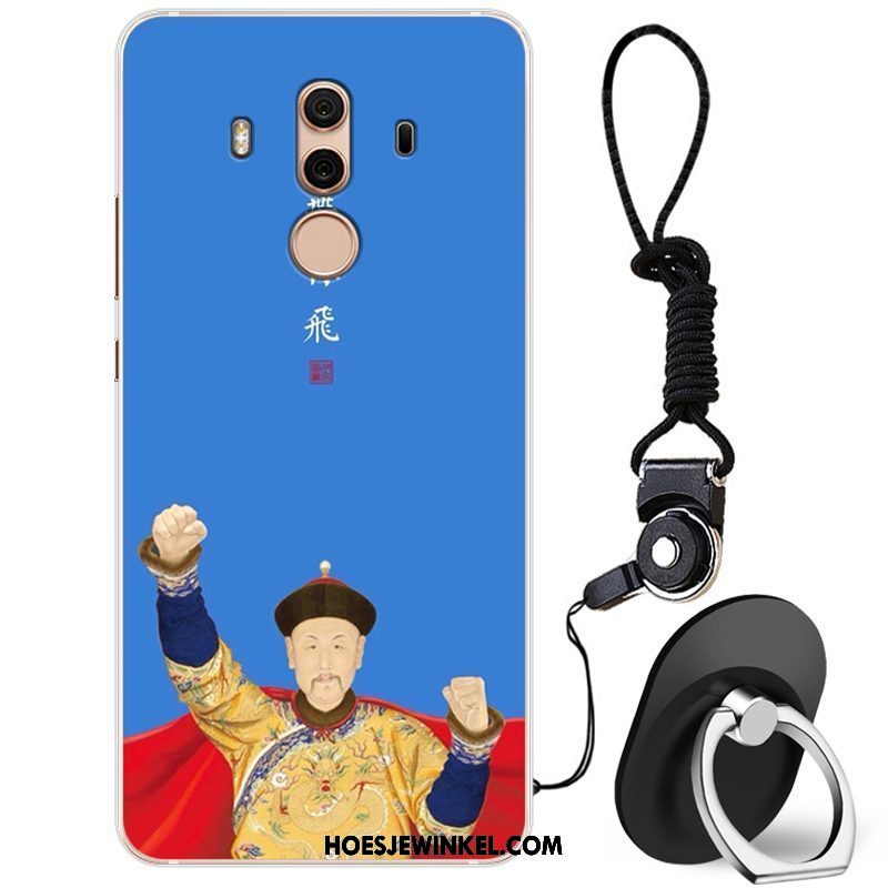 Huawei Mate 10 Pro Hoesje Blauw Hoes Trend, Huawei Mate 10 Pro Hoesje Zacht Bescherming