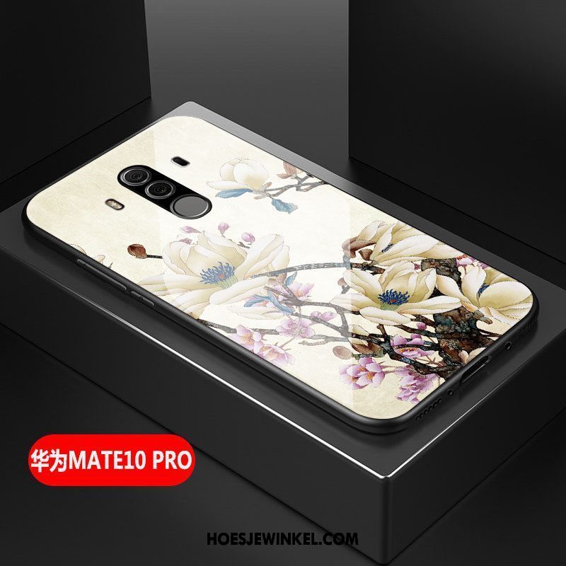 Huawei Mate 10 Pro Hoesje Glas Scheppend Kunst, Huawei Mate 10 Pro Hoesje Groen Anti-fall