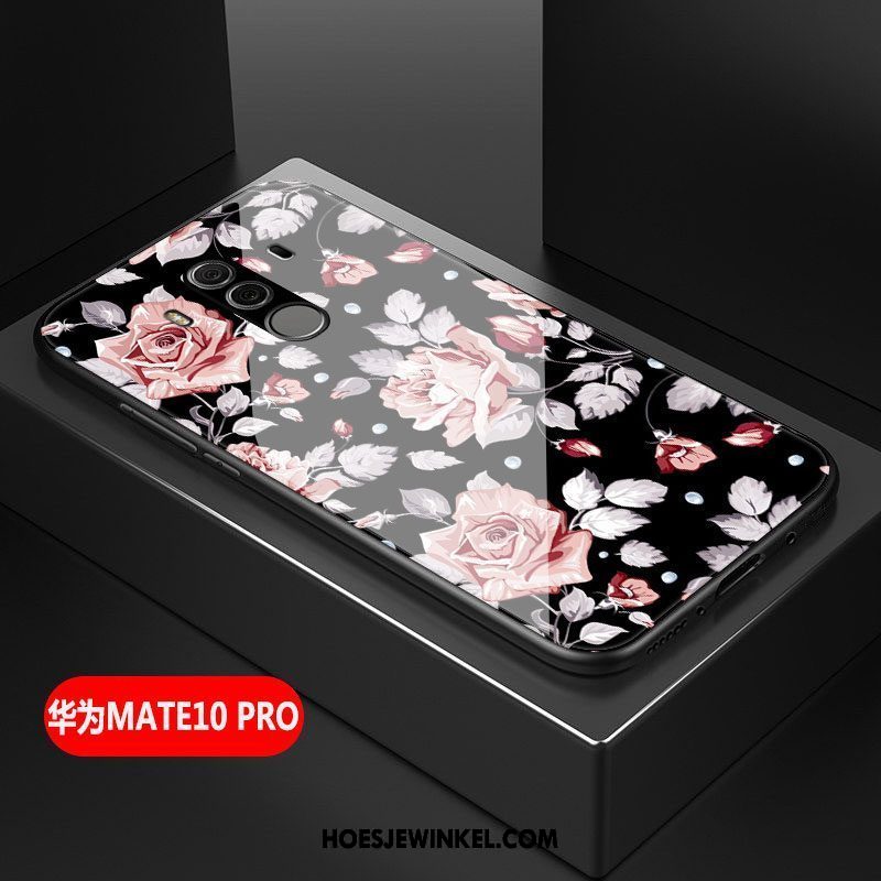 Huawei Mate 10 Pro Hoesje Glas Scheppend Kunst, Huawei Mate 10 Pro Hoesje Groen Anti-fall