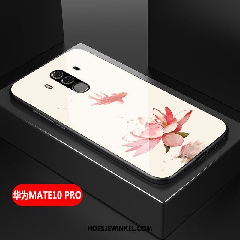 Huawei Mate 10 Pro Hoesje Glas Scheppend Kunst, Huawei Mate 10 Pro Hoesje Groen Anti-fall