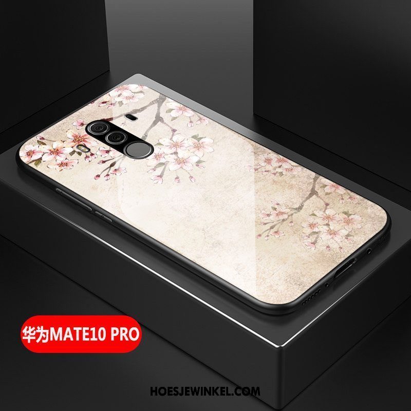 Huawei Mate 10 Pro Hoesje Glas Scheppend Kunst, Huawei Mate 10 Pro Hoesje Groen Anti-fall