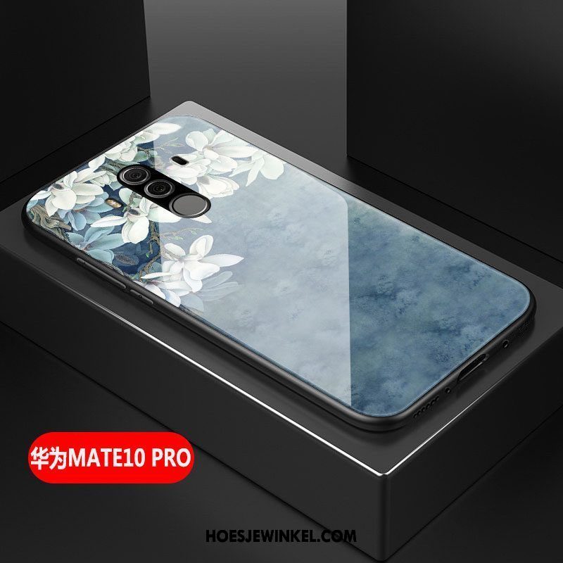 Huawei Mate 10 Pro Hoesje Glas Scheppend Kunst, Huawei Mate 10 Pro Hoesje Groen Anti-fall