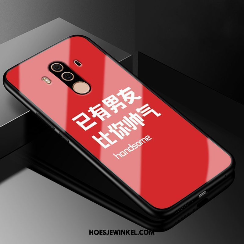 Huawei Mate 10 Pro Hoesje Hoes Anti-fall Lovers, Huawei Mate 10 Pro Hoesje Siliconen Zwart