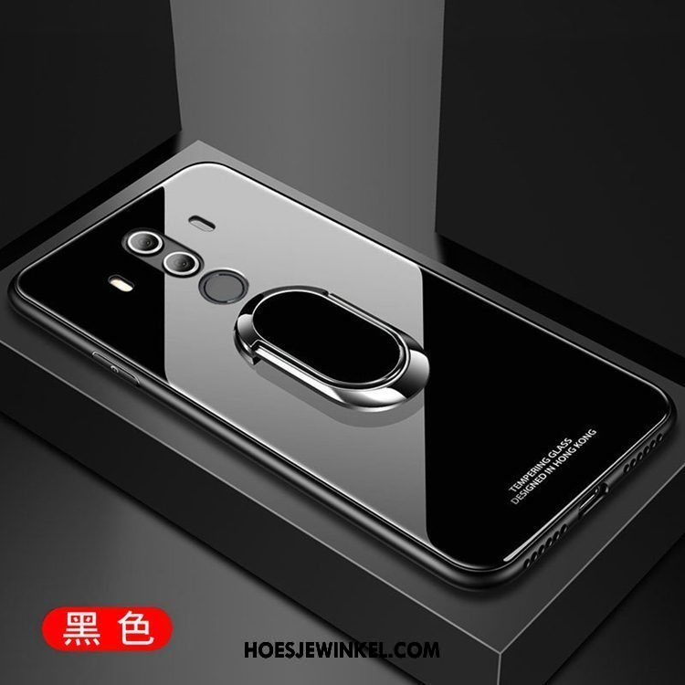 Huawei Mate 10 Pro Hoesje Hoes Rood Hard, Huawei Mate 10 Pro Hoesje Spiegel Glas
