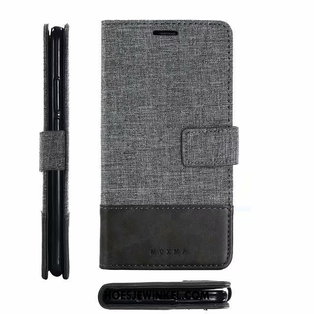 Huawei Mate 10 Pro Hoesje Kaart Leren Etui Ondersteuning, Huawei Mate 10 Pro Hoesje Mobiele Telefoon Clamshell Braun