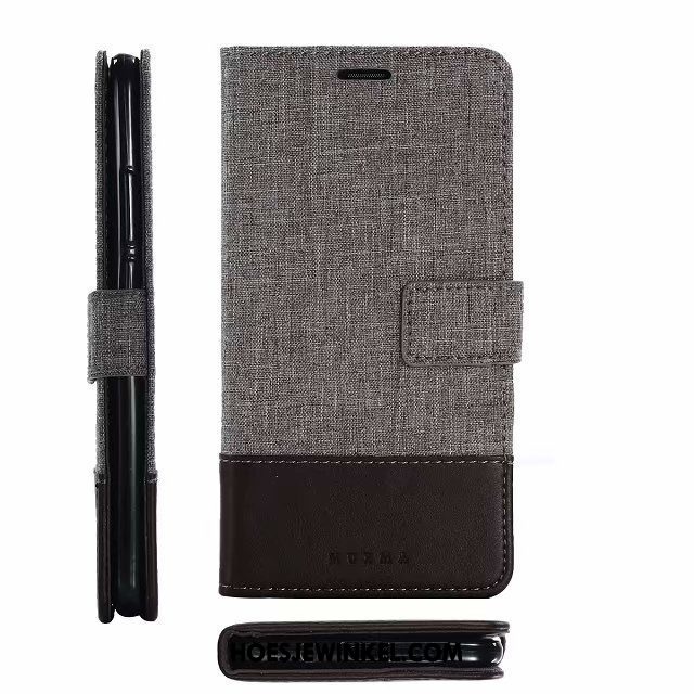 Huawei Mate 10 Pro Hoesje Kaart Leren Etui Ondersteuning, Huawei Mate 10 Pro Hoesje Mobiele Telefoon Clamshell Braun