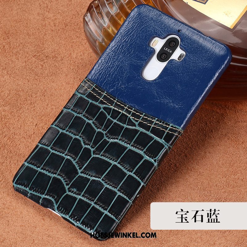 Huawei Mate 10 Pro Hoesje Kaart Trend Blauw, Huawei Mate 10 Pro Hoesje Anti-fall Hoes Braun Braun