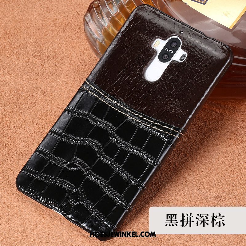 Huawei Mate 10 Pro Hoesje Kaart Trend Blauw, Huawei Mate 10 Pro Hoesje Anti-fall Hoes Braun Braun