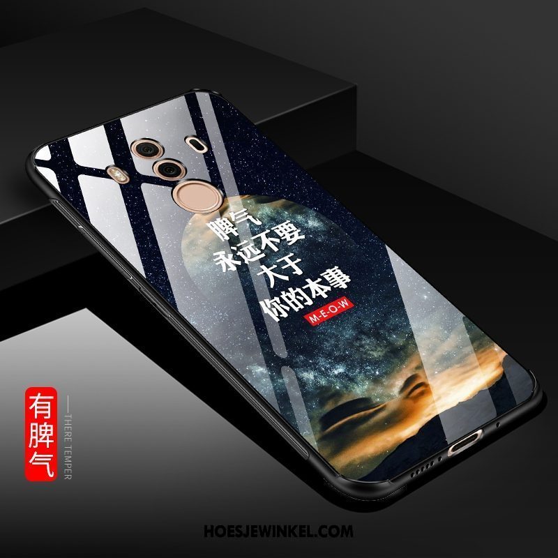 Huawei Mate 10 Pro Hoesje Mobiele Telefoon Anti-fall Glas, Huawei Mate 10 Pro Hoesje Bescherming Zacht