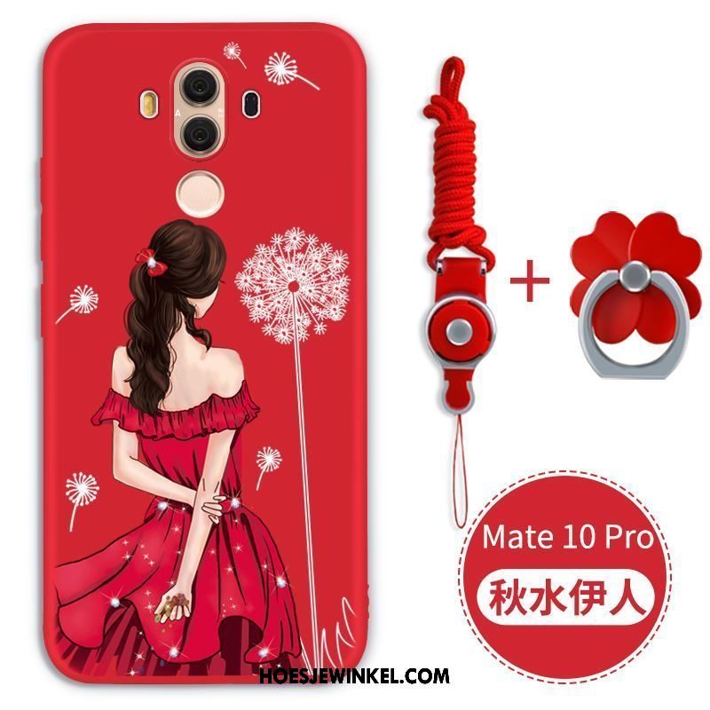 Huawei Mate 10 Pro Hoesje Mobiele Telefoon Bescherming Rood, Huawei Mate 10 Pro Hoesje Hoes Zacht