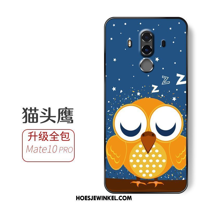 Huawei Mate 10 Pro Hoesje Mobiele Telefoon Groen Zacht, Huawei Mate 10 Pro Hoesje Anti-fall Hanger