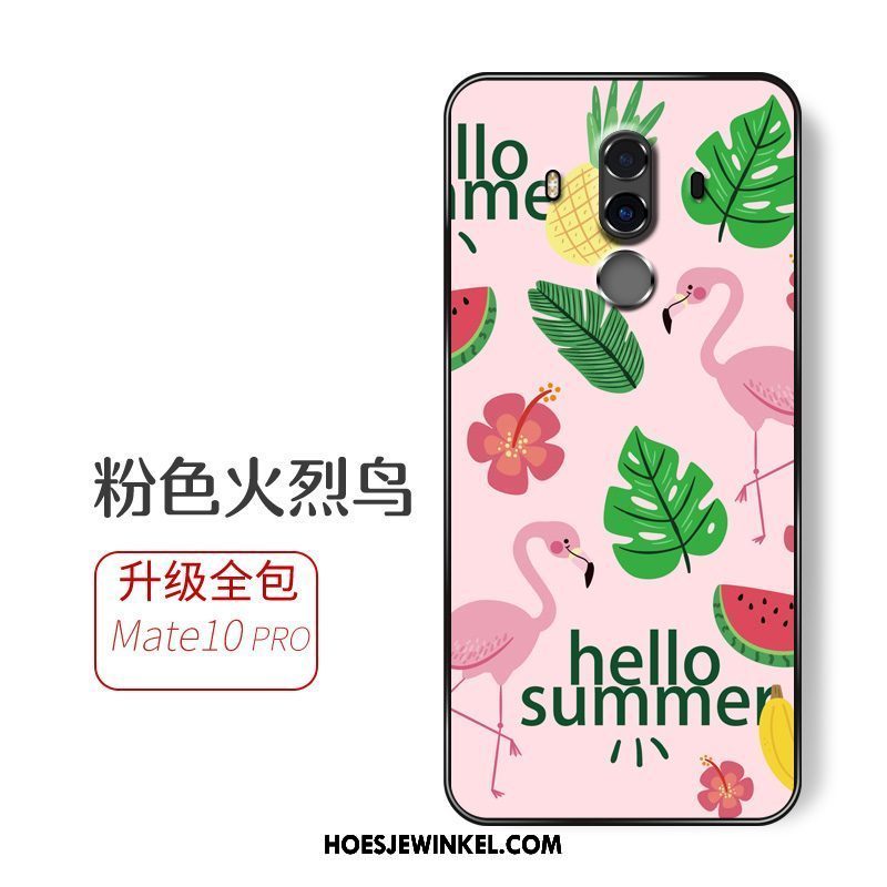 Huawei Mate 10 Pro Hoesje Mobiele Telefoon Groen Zacht, Huawei Mate 10 Pro Hoesje Anti-fall Hanger