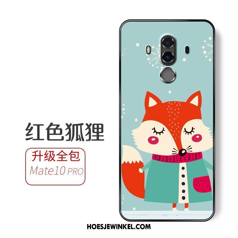 Huawei Mate 10 Pro Hoesje Mobiele Telefoon Groen Zacht, Huawei Mate 10 Pro Hoesje Anti-fall Hanger