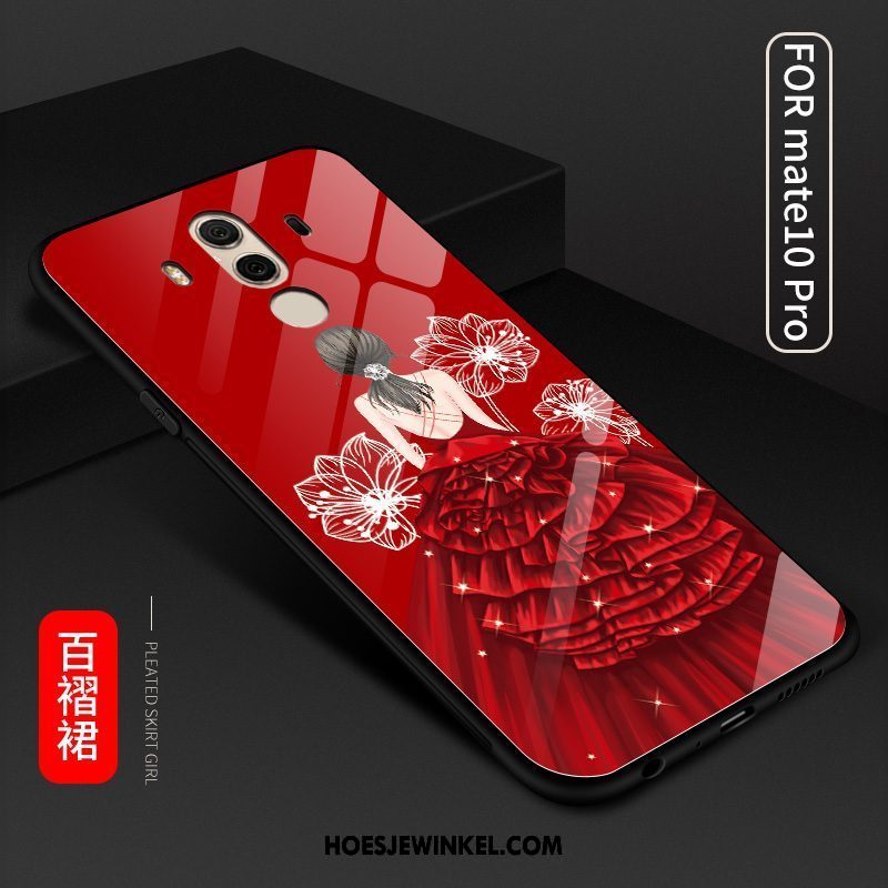 Huawei Mate 10 Pro Hoesje Rood Hoes Mobiele Telefoon, Huawei Mate 10 Pro Hoesje