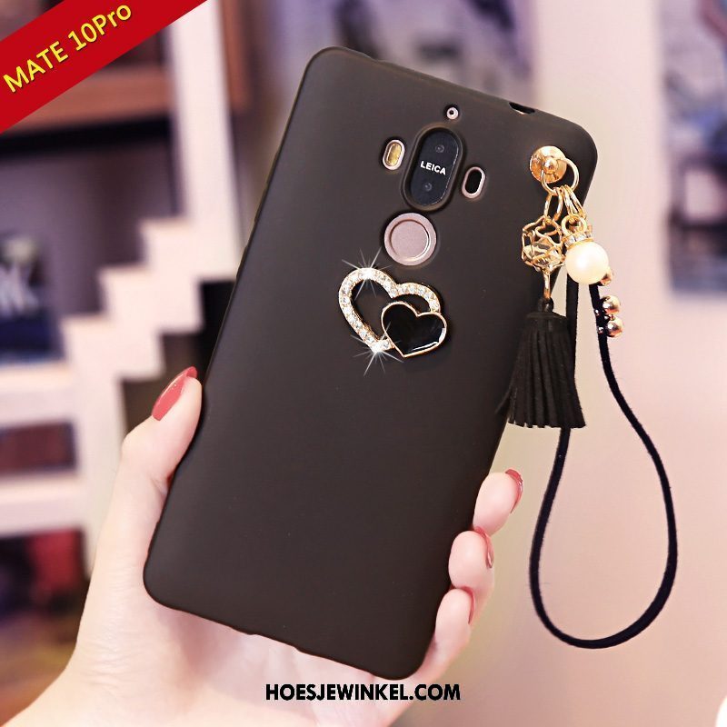 Huawei Mate 10 Pro Hoesje Rood Mobiele Telefoon Zacht, Huawei Mate 10 Pro Hoesje Hoes Strass