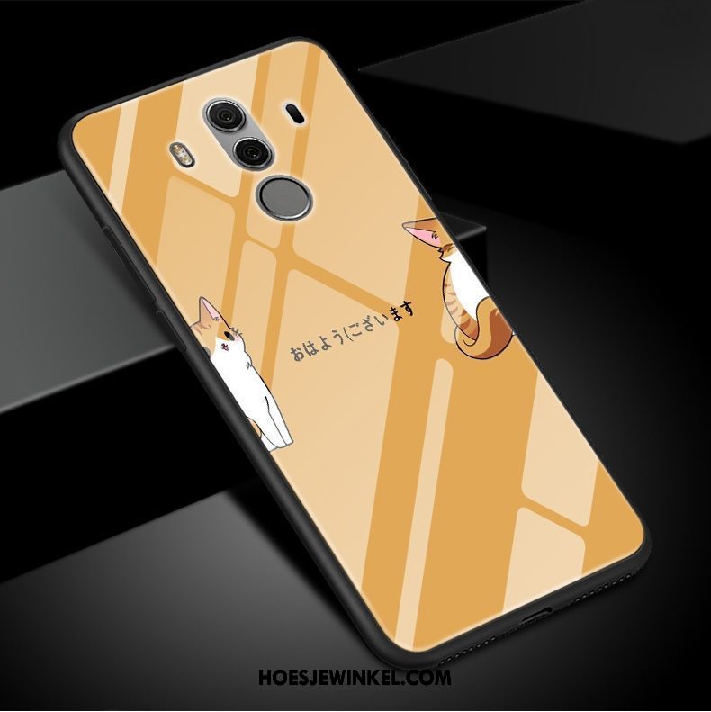 Huawei Mate 10 Pro Hoesje Spotprent Mobiele Telefoon Groen, Huawei Mate 10 Pro Hoesje Zacht Bescherming