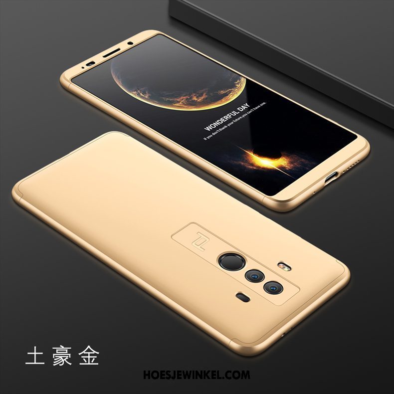 Huawei Mate 10 Pro Hoesje Trendy Merk Goud Skärmskydd, Huawei Mate 10 Pro Hoesje Anti-fall Rood