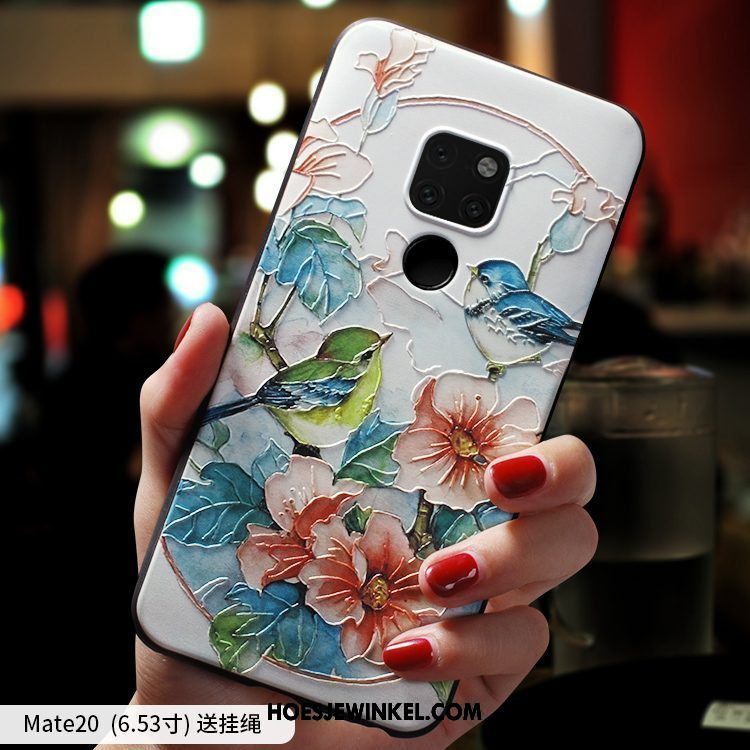 Huawei Mate 20 Hoesje Anti-fall Blauw Persoonlijk, Huawei Mate 20 Hoesje Schrobben Mobiele Telefoon