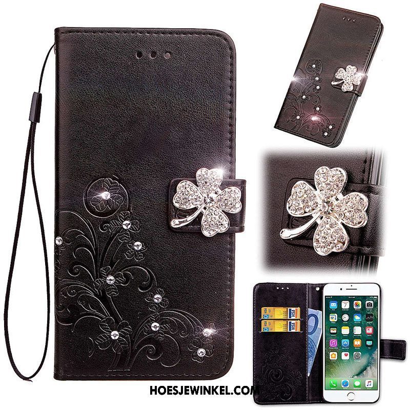 Huawei Mate 20 Hoesje Anti-fall Folio Zacht, Huawei Mate 20 Hoesje Grijs Hoes