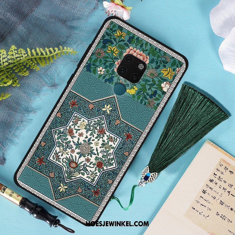 Huawei Mate 20 Hoesje Groen Paleis Anti-fall, Huawei Mate 20 Hoesje Kunst Bescherming