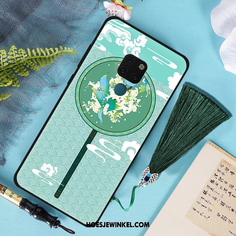 Huawei Mate 20 Hoesje Groen Paleis Anti-fall, Huawei Mate 20 Hoesje Kunst Bescherming