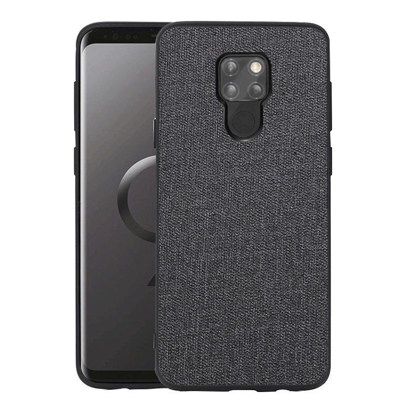 Huawei Mate 20 Hoesje Hoes Zacht Mobiele Telefoon, Huawei Mate 20 Hoesje Katoen En Linnen Diepe Kleur Braun