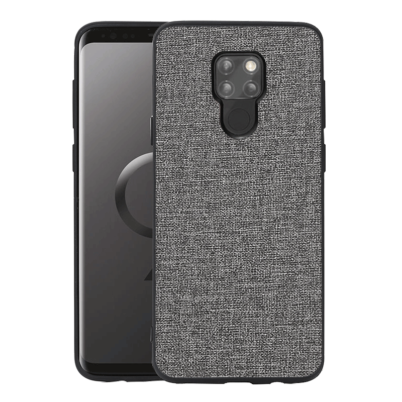 Huawei Mate 20 Hoesje Hoes Zacht Mobiele Telefoon, Huawei Mate 20 Hoesje Katoen En Linnen Diepe Kleur Braun