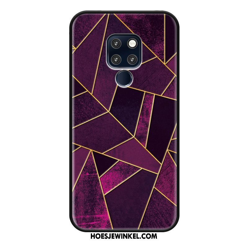 Huawei Mate 20 Hoesje Kleur Hoes Scheppend, Huawei Mate 20 Hoesje Eenvoudige Geometrie